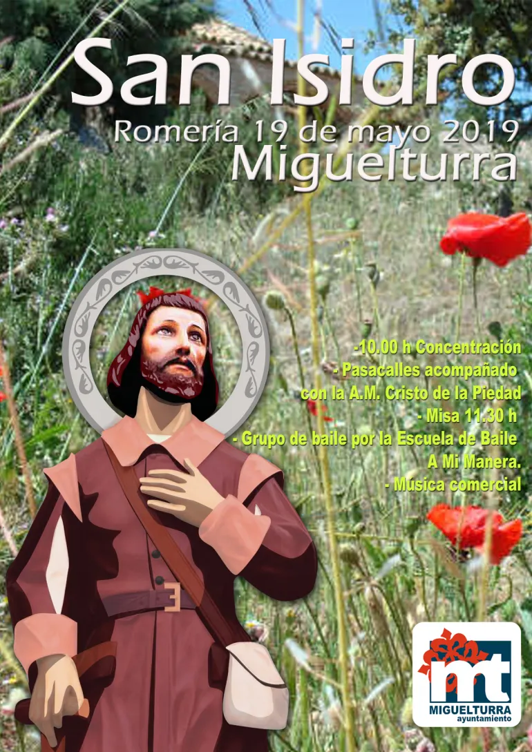 evento imagen cartel Romería de San Isidro de Miguelturra, mayo 2019