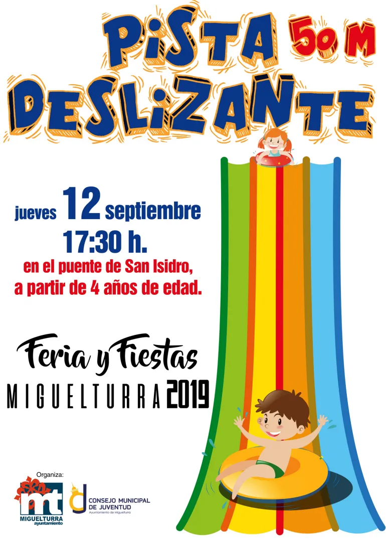 evento imagen del cartel de la pista deslizante en Ferias 2019