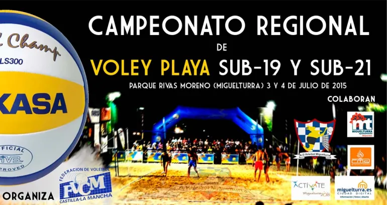 evento, imagen cartel Vóley Playa, julio 2015