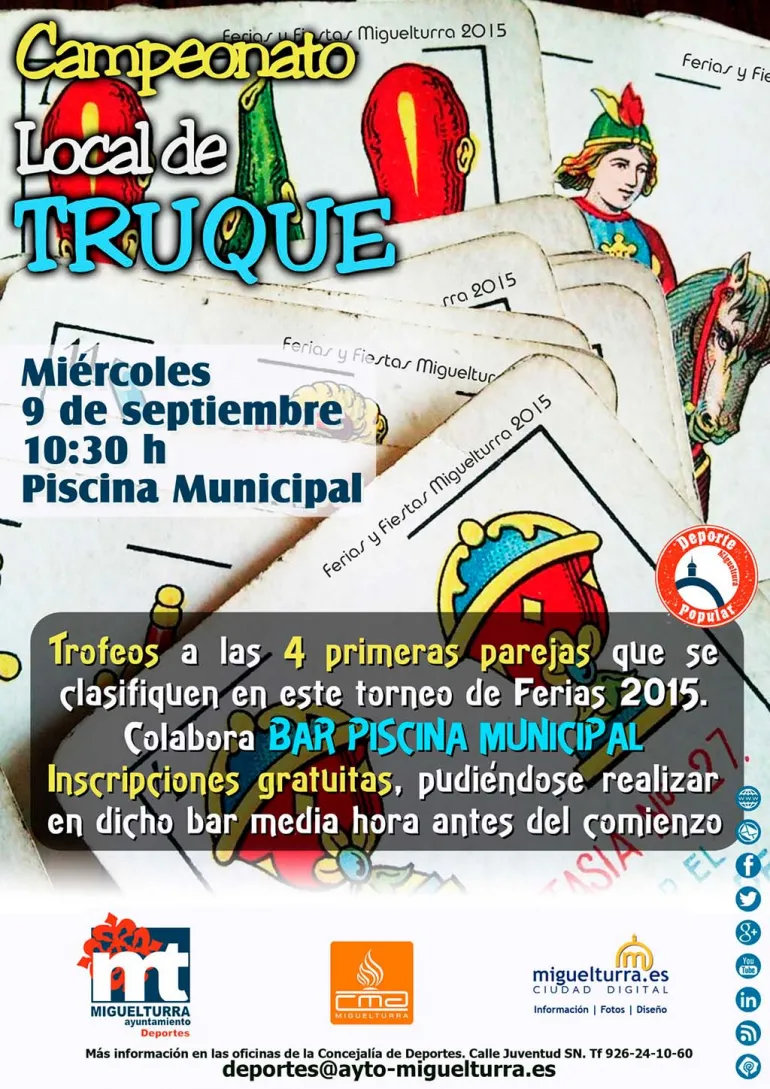 agenda imagen cartel Campeonato de Truque de Ferias 2015 Miguelturra