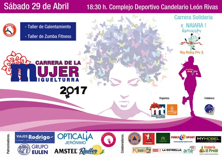 evento imagen del cartel de la Carrera de la Mujer 2017 Miguelturra
