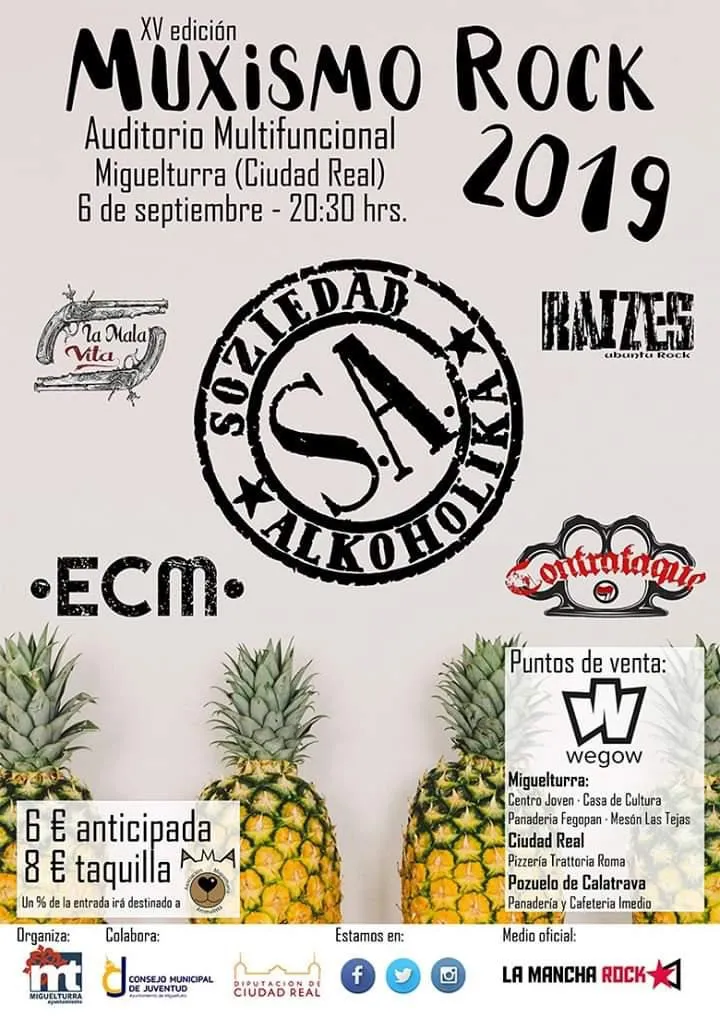 evento imagen del cartel anunciador del Muxismo Rock 2019 de Miguelturra