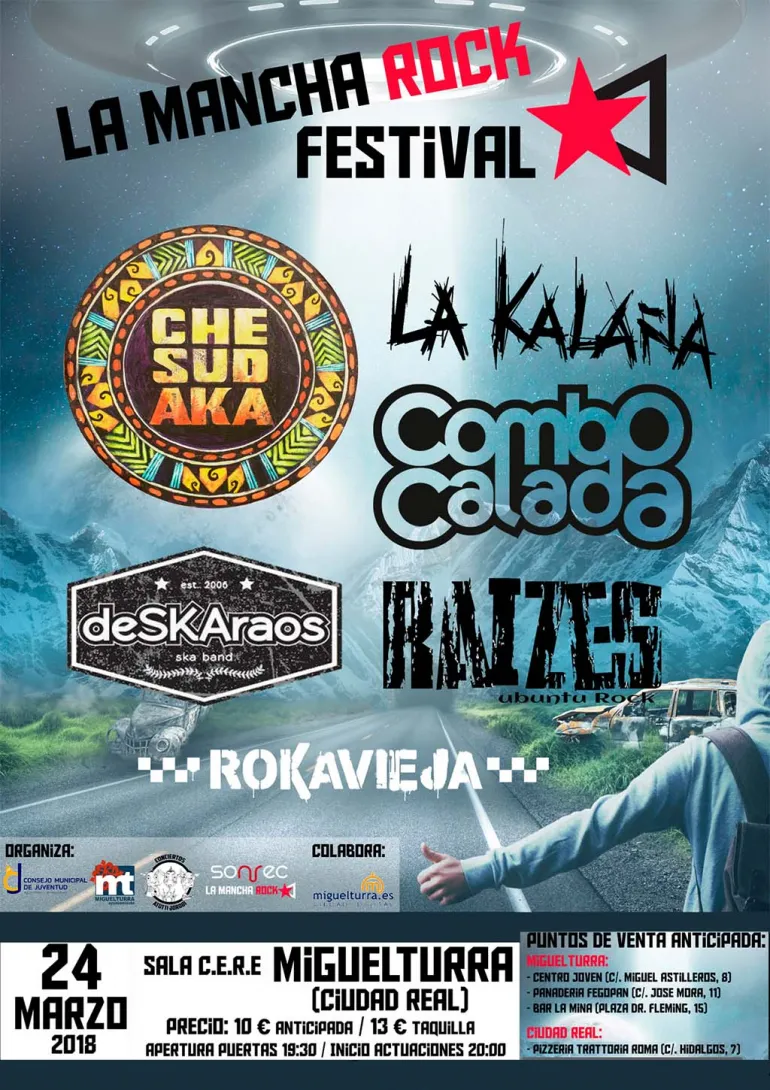 evento imagen del cartel de La Mancha Rock Festival 2018 en Miguelturra