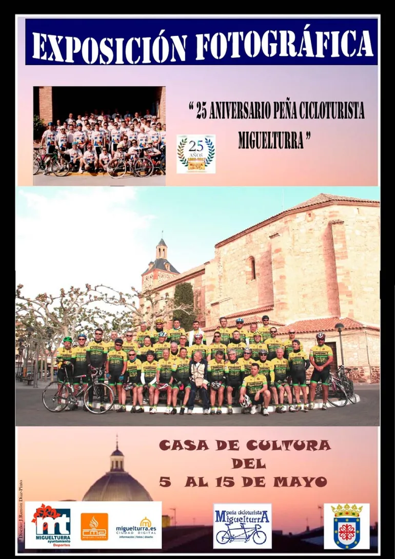 evento imagen cartel anunciador exposición fotográfica Peña Cicloturista, mayo 2017