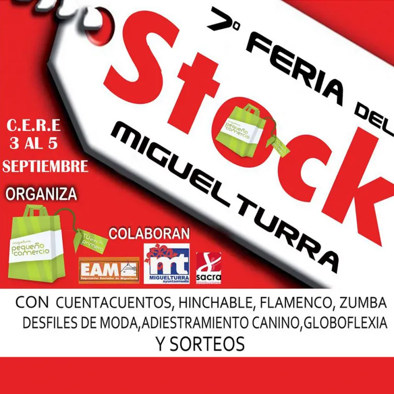 agenda imagen publicitaria de la Feria del Stock de Miguelturra 2015