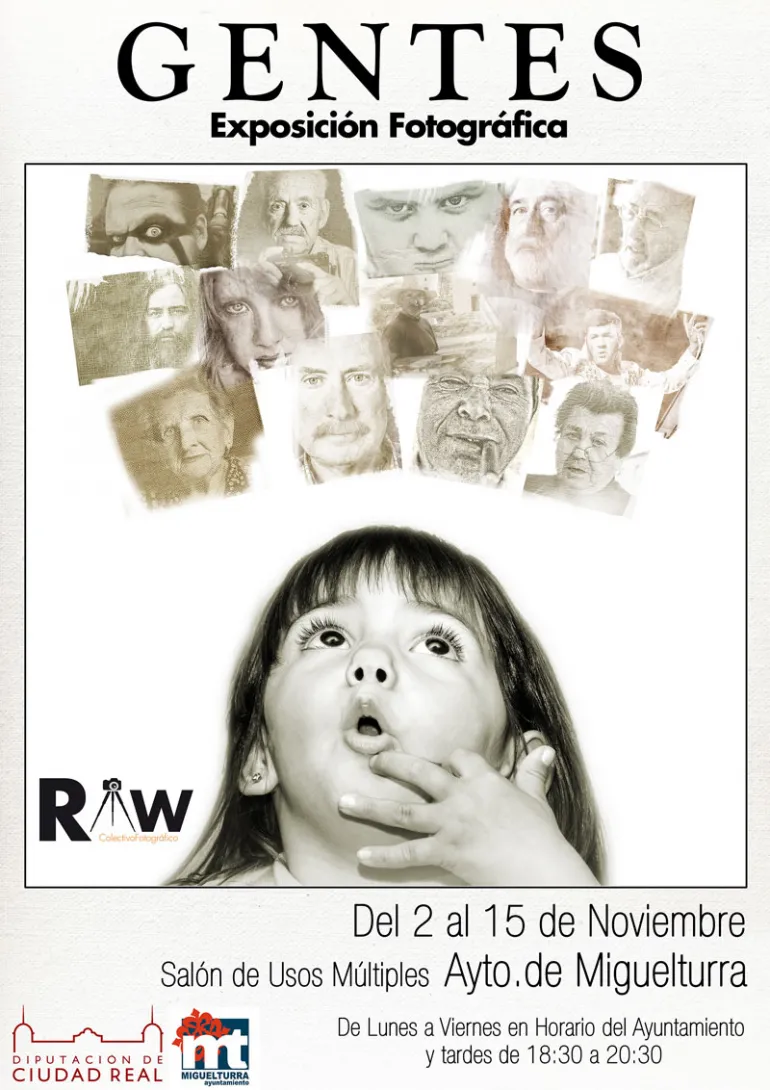 agenda imagen cartel exposición fotográfica Gentes, noviembre 2015