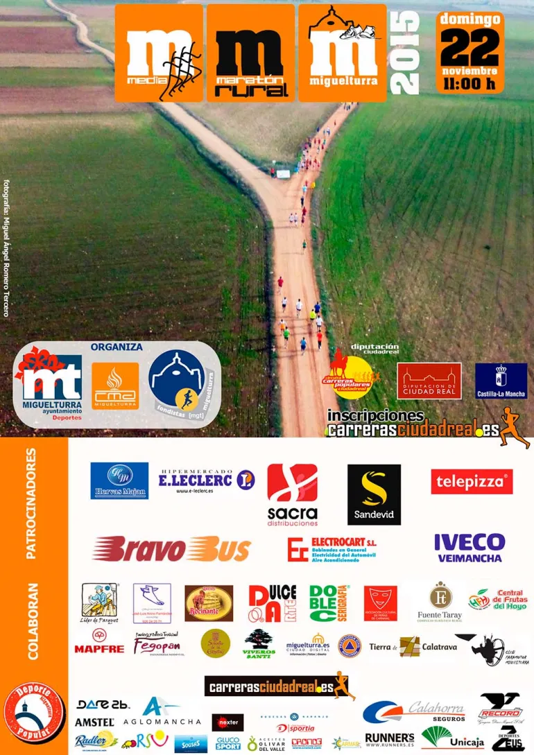 agenda imagen cartel Media Maratón Rural Miguelturra 2015