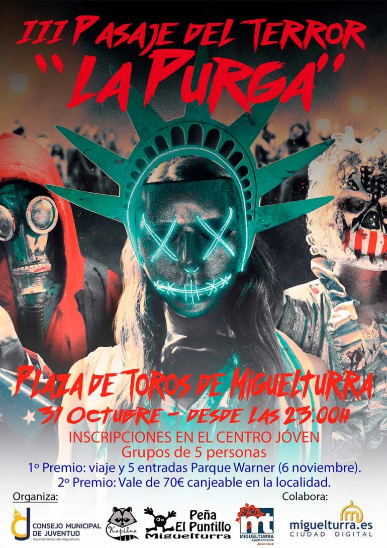 evento cartel del Pasaje del Terror de Miguelturra 2016