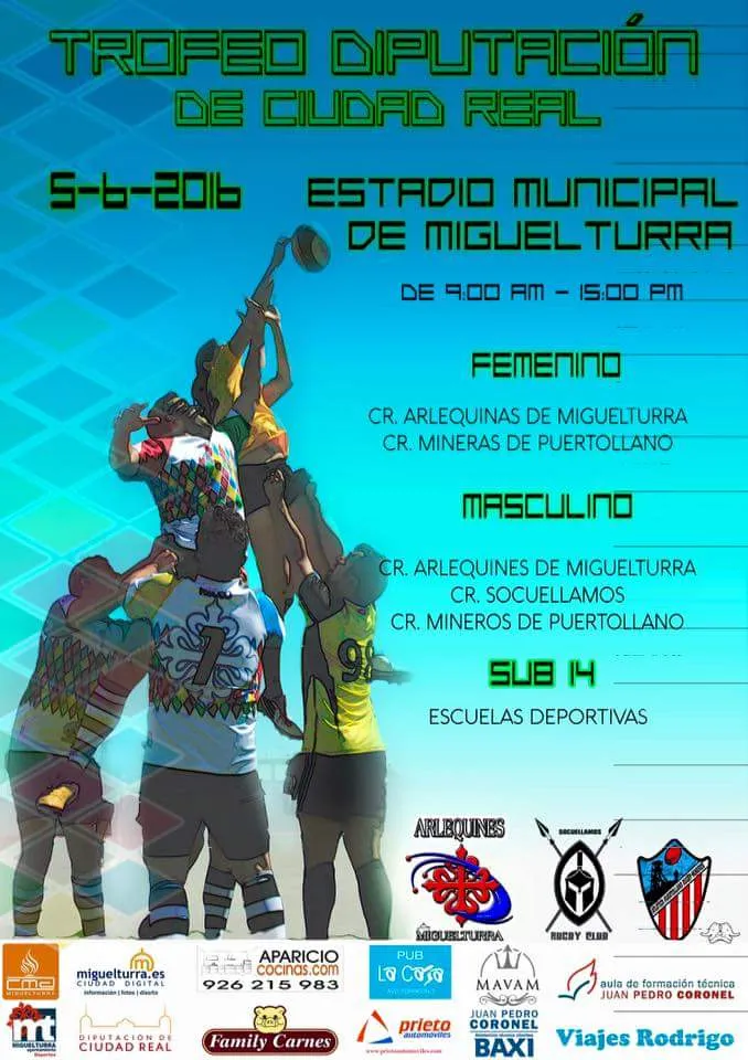 agenda imagen cartel concentración rugby provincial, junio 2016