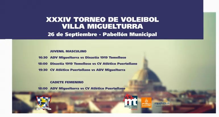 agenda imagen cartel torneo voleibol ferias 2015 Miguelturra
