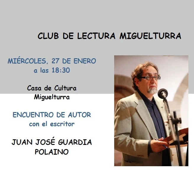 agenda imagen del cartel del evento del Club de Lectura de Miguelturra, enero 2016