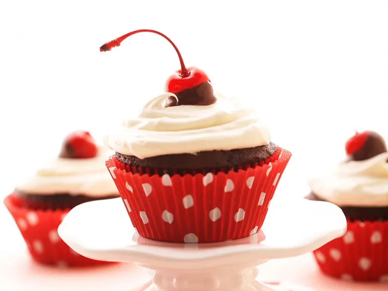agenda, imagen de un cupcake de fresa
