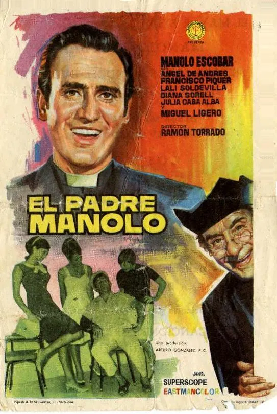 evento imagen del cartel de la película El Padre Manolo, con Manolo Escobar