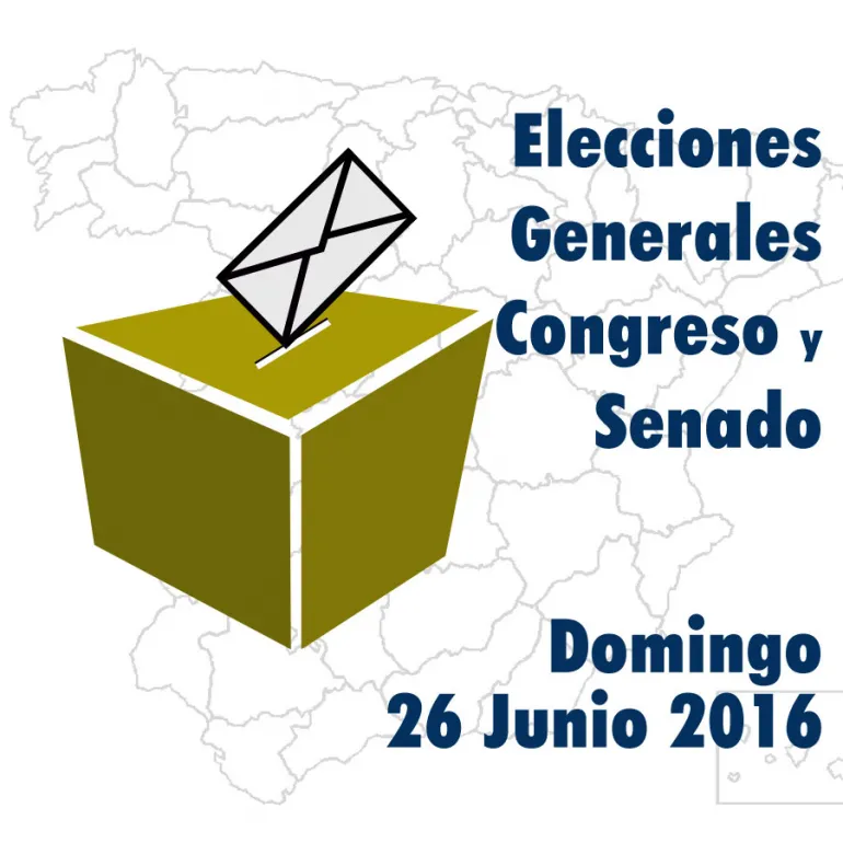 agenda imagen alusiva a las Elecciones Generales del 26 de junio de 2016