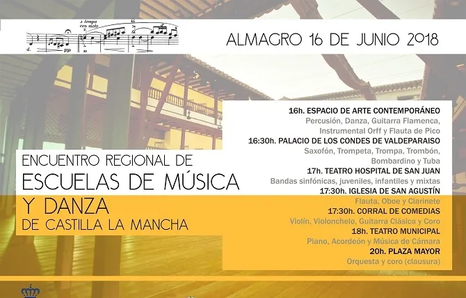 evento imagen del cartel anunciador del Encuentro Regional de Escuelas de Música CLM 2018