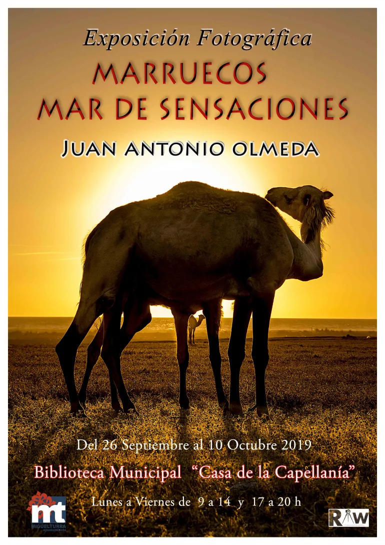 evento imagen cartel anunciador exposición fotográfica Juan Antonio Olmeda, septiembre 2019