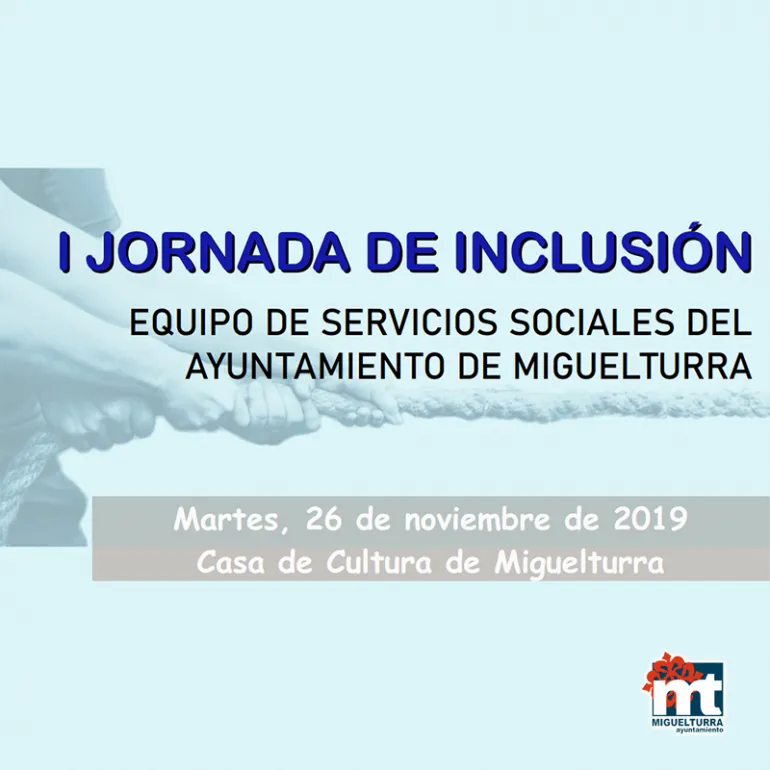 evento imagen del cartel anunciador de la Jornada de Inclusión en Miguelturra, noviembre 2019