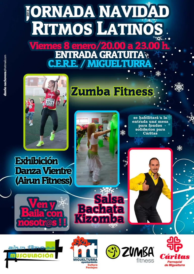agenda imagen del cartel de la Jornada de Navidad 2015 de Ritmos Latinos Airun 