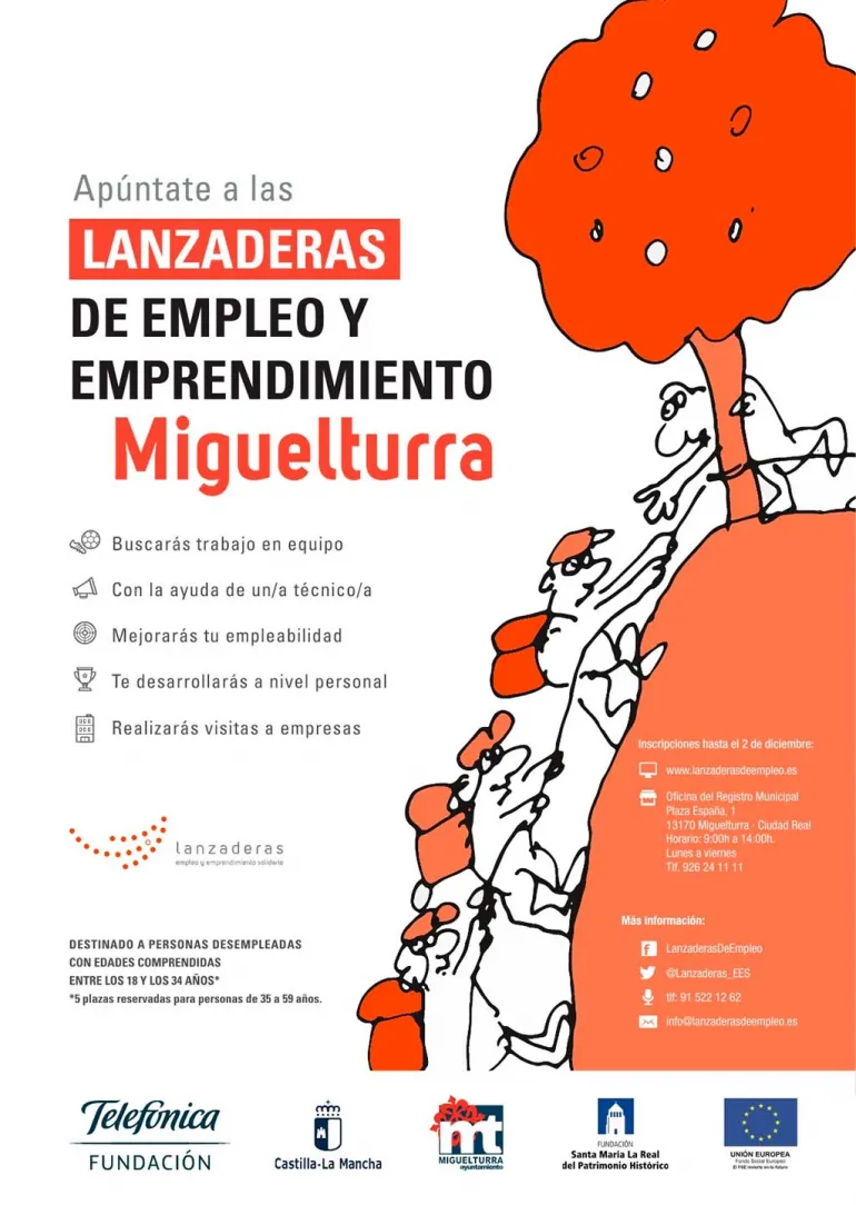 evento imagen cartel lanzadera de empleo Miguelturra