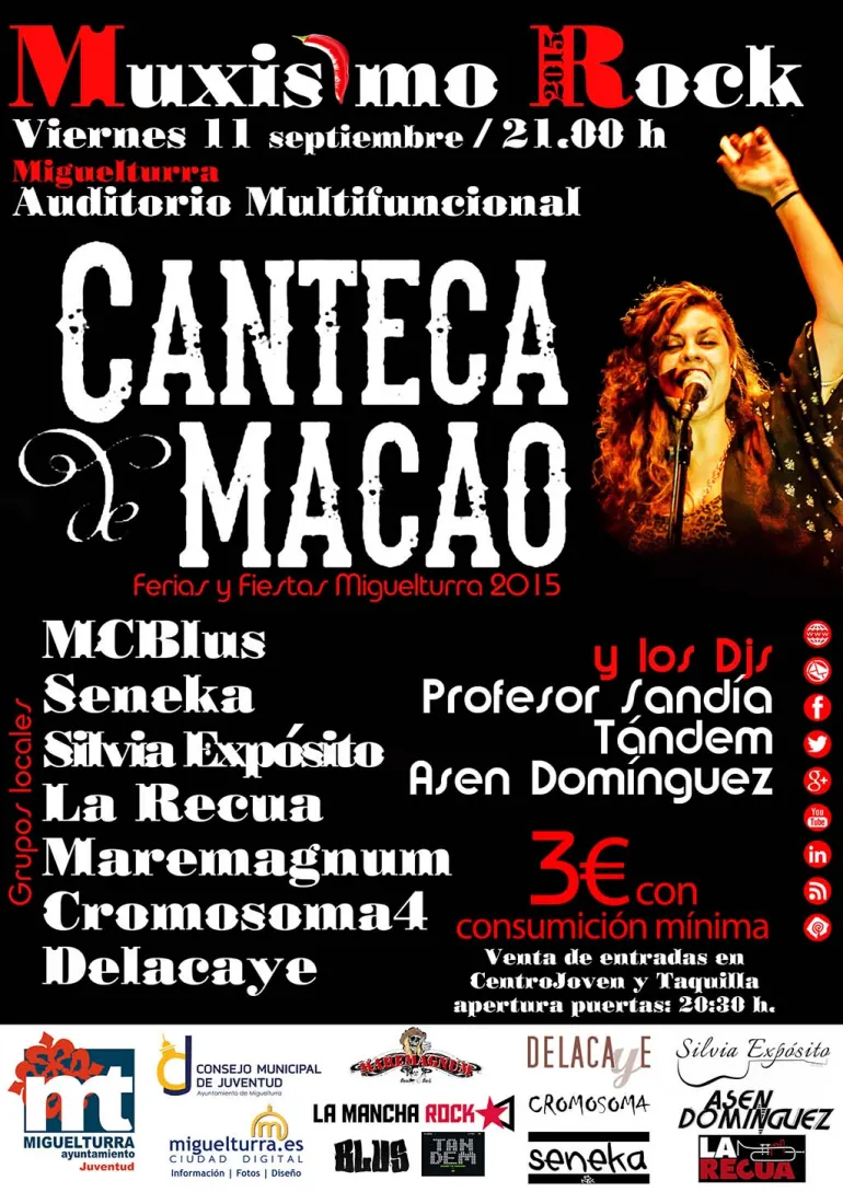 imagen cartel Muxismo Rock 2015, 11 septiembre de 2015