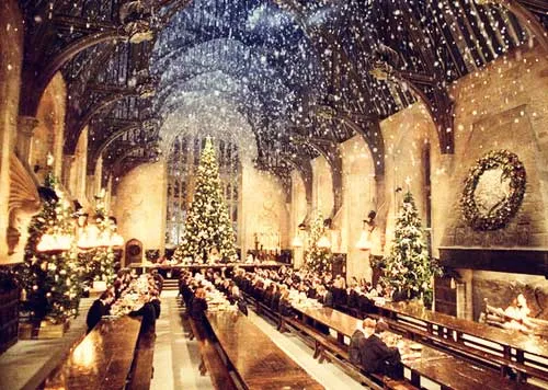 evento, imagen de Navidad de la película Harry Potter