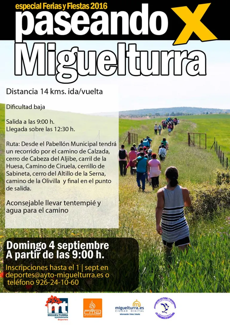 agenda imagen evento deportivo Paseando por Miguelturra especial Ferias y Fiestas 2016