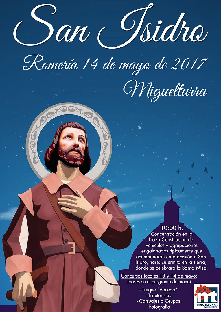 evento imagen del cartel de la Romería de San Isidro de Miguelturra 2017