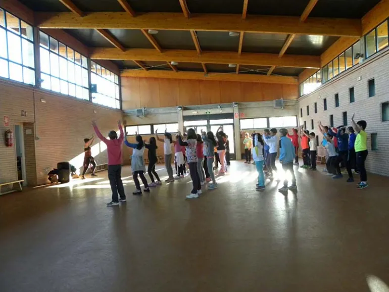 evento imagen de una de las actividades del taller contra la obesidad infantil, imagen de Areté Fitness