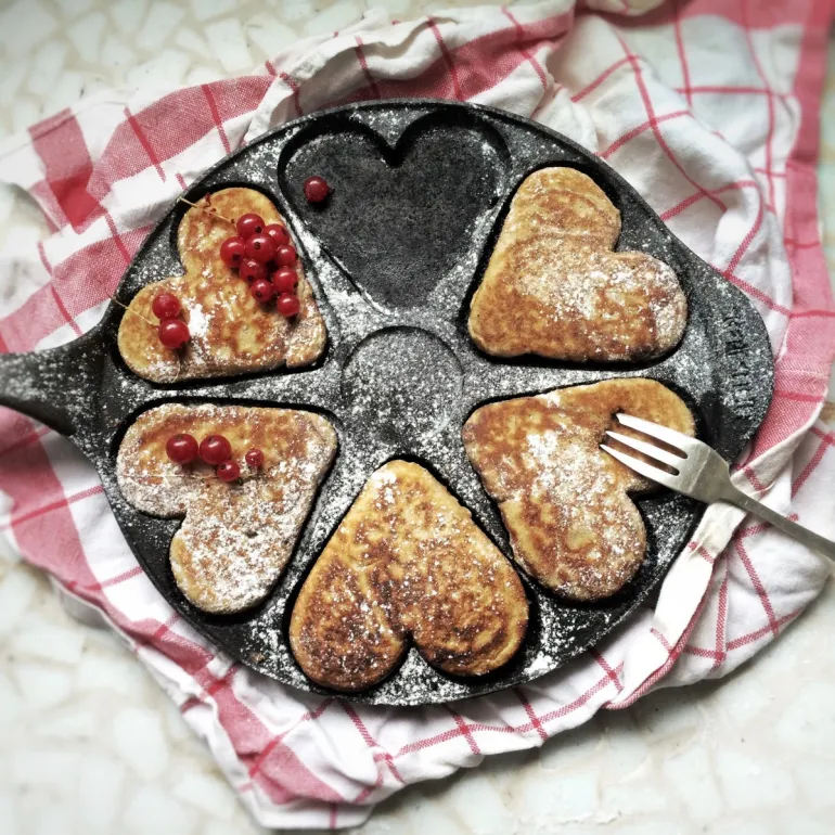 evento imagen de tortitas con forma de corazón