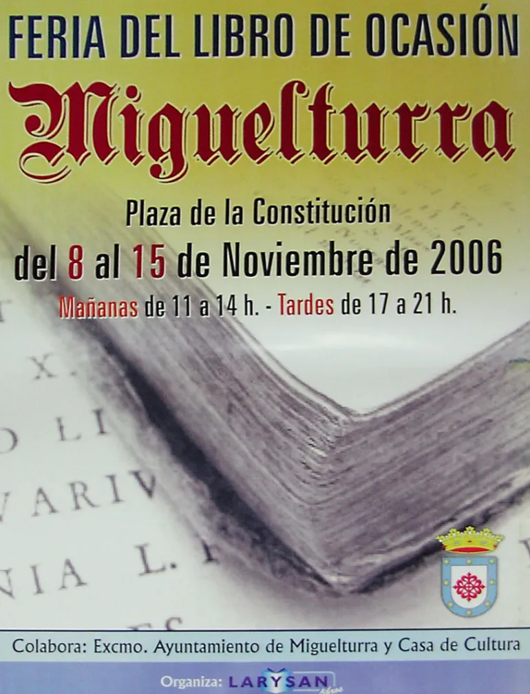 imagen cartel Feria Libro Ocasión 2006 Miguelturra