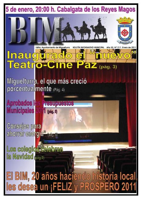 imagen portada del BIM de enero de 2011