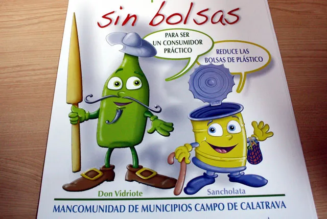 imagen del cartel campaña sin bolsas 2010