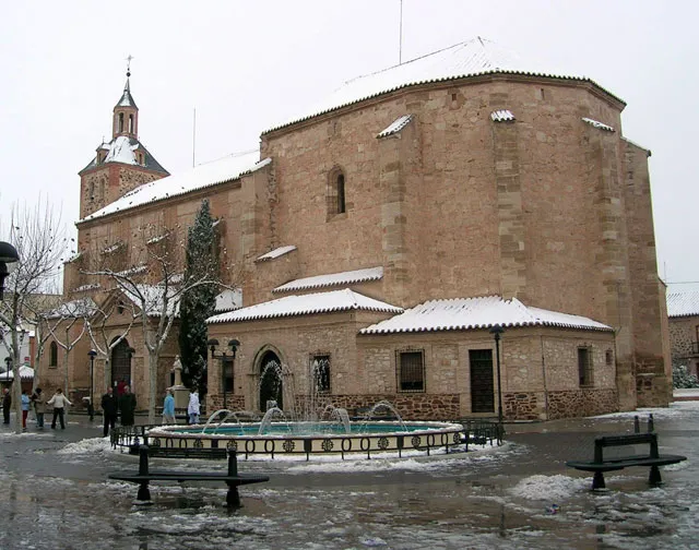 Plaza de la Constitución nevada en enero de 2006