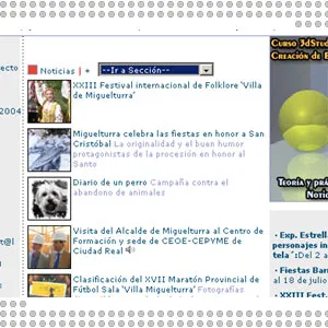 imagen de la web, julio 2004