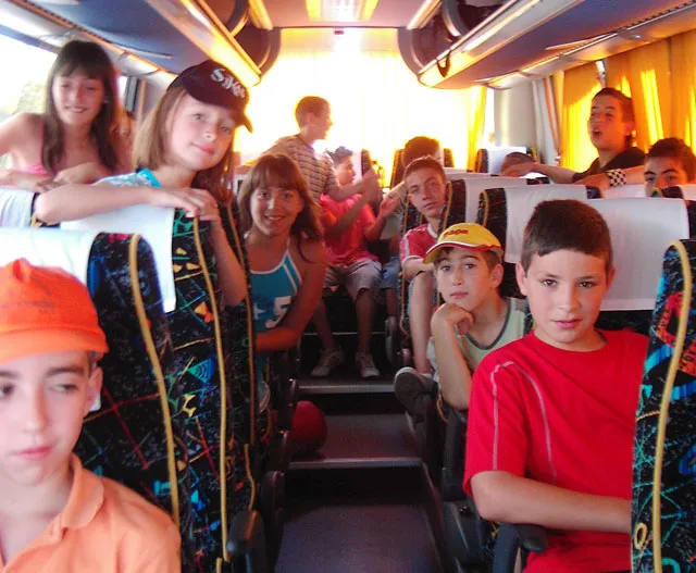 imagen del autobús del campamento municipal 2007