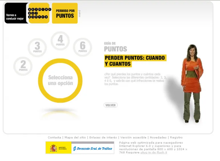 La web www.permisoporpuntos.es nos informa