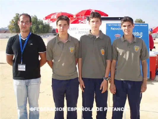 El equipo de petanca de Miguelturra, junio 2006