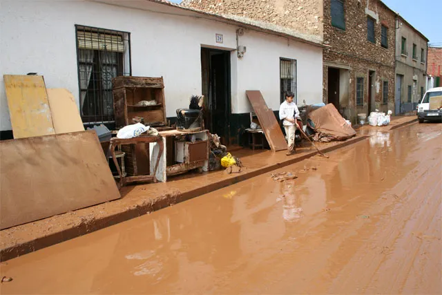 imagen inundaciones en Villarrubia, mayo 2007