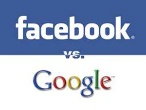 Imagen de los logotipos de Facebook y Google