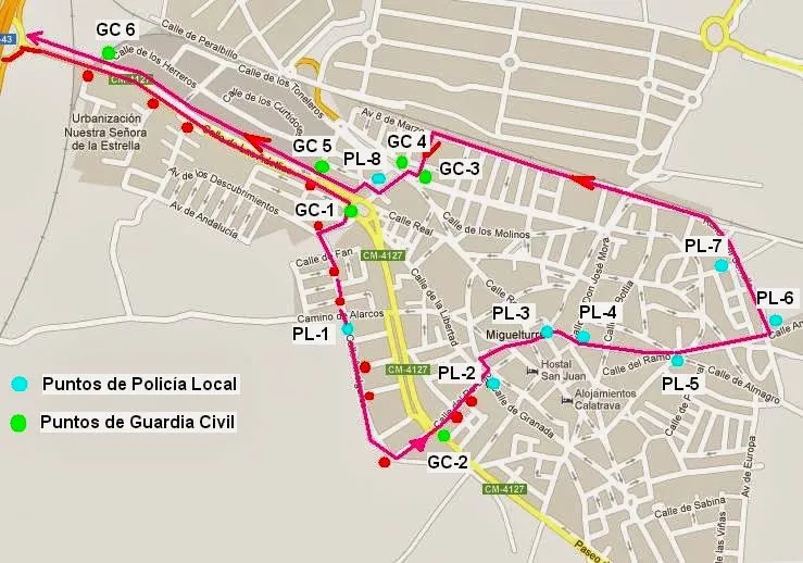 imagen de archivo de uno de los rutómetros de las maratones por Miguelturra