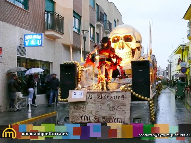 imagen de la Carroza de los Burletas, marzo 2011