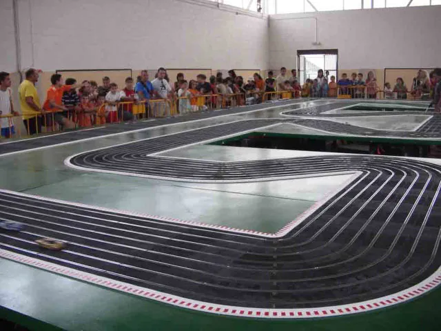 Scalextric gigante en Miguelturra
