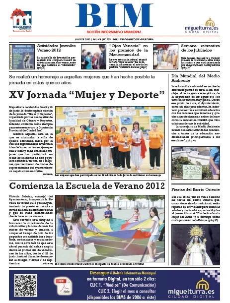 imagen portada BIM de julio de 2012, número 235