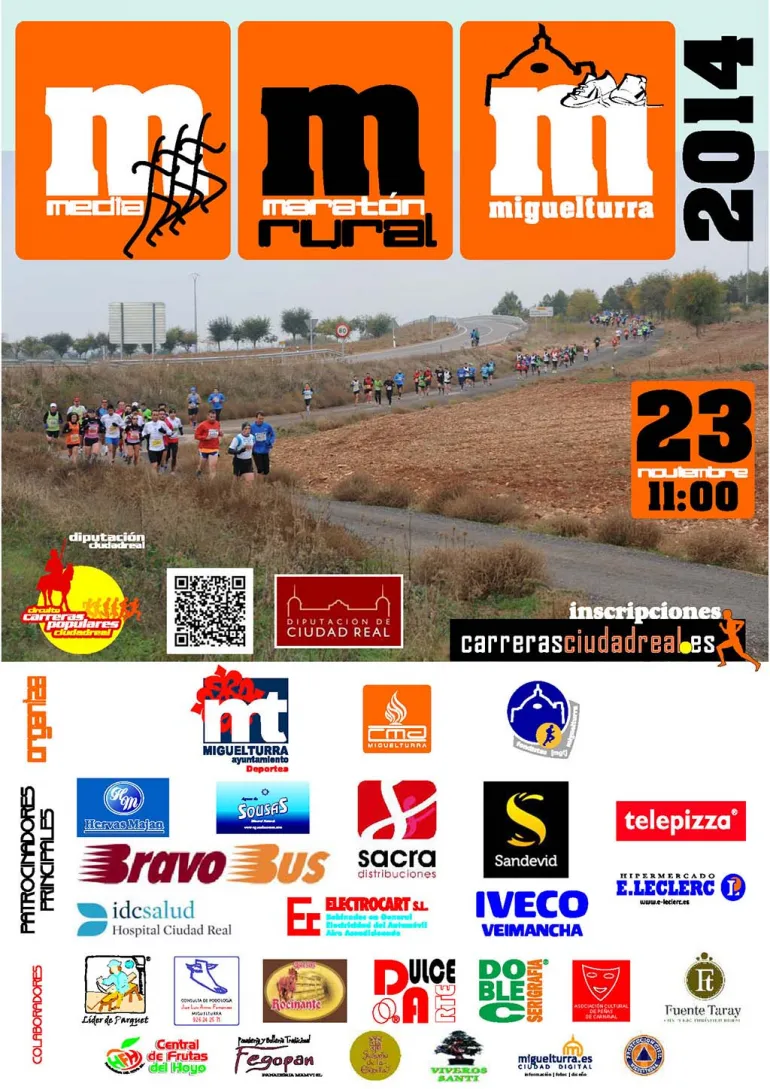 imagen cartel Media Maratón Rural, noviembre 2014