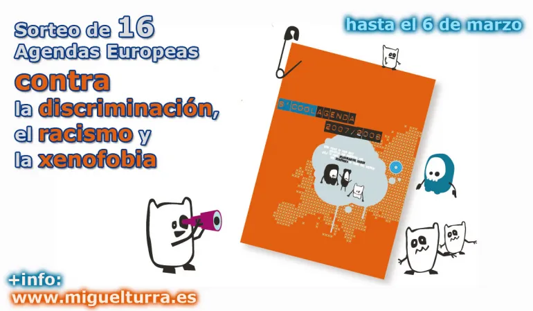 imagen, flyer sorteo agendas europeas 2008