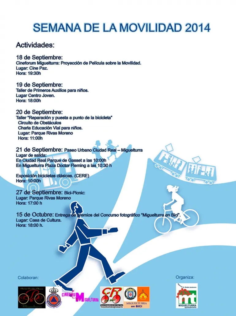 imagen cartel semana movilidad Miguelturra 2014