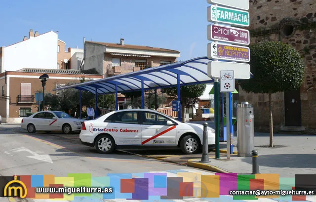 imagen de la parada de taxis de Miguelturra