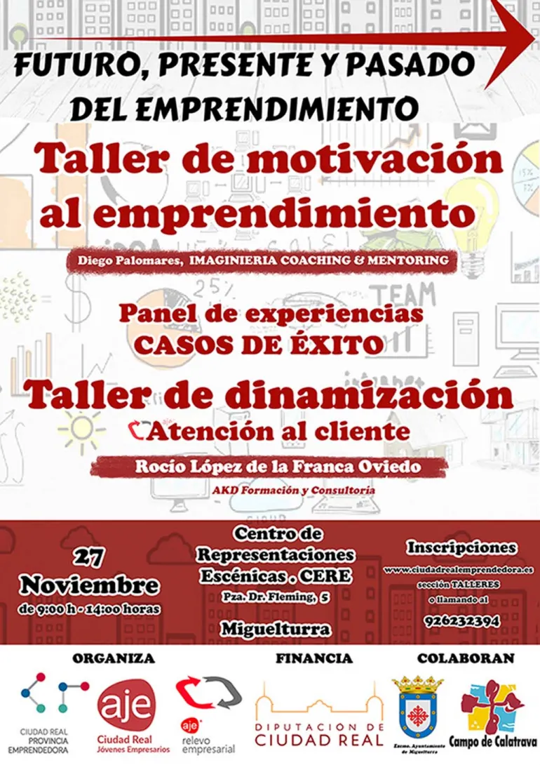 imagen del cartel jornadas emprendimiento, noviembre 2017