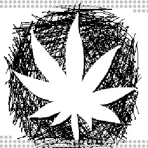 dibujo planta cannabis