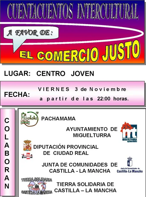 3 de noviembre, cuentacuentos de comercio justo
